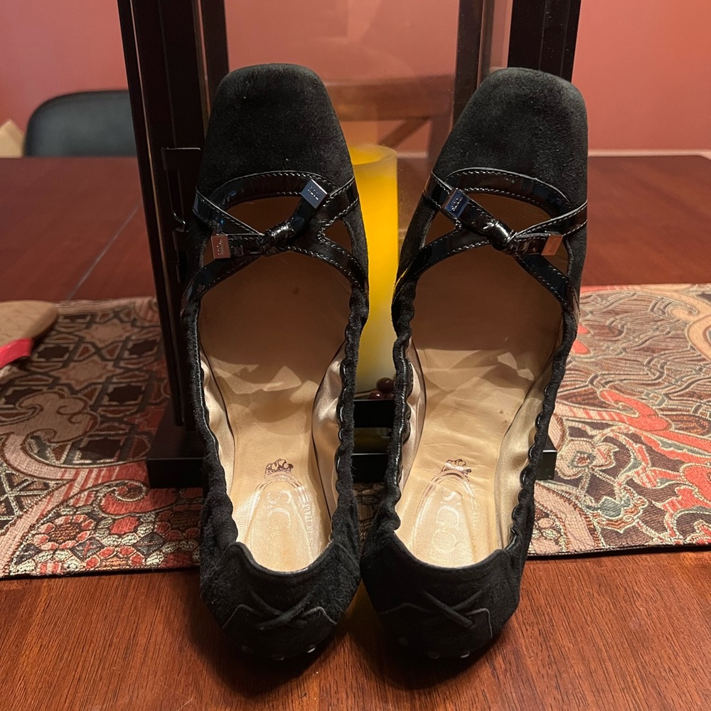 TOD’S Degas Suede Ballet Flatties size 10 - Picture 2 of 8